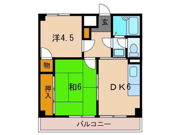 メゾンブランシュの物件間取画像